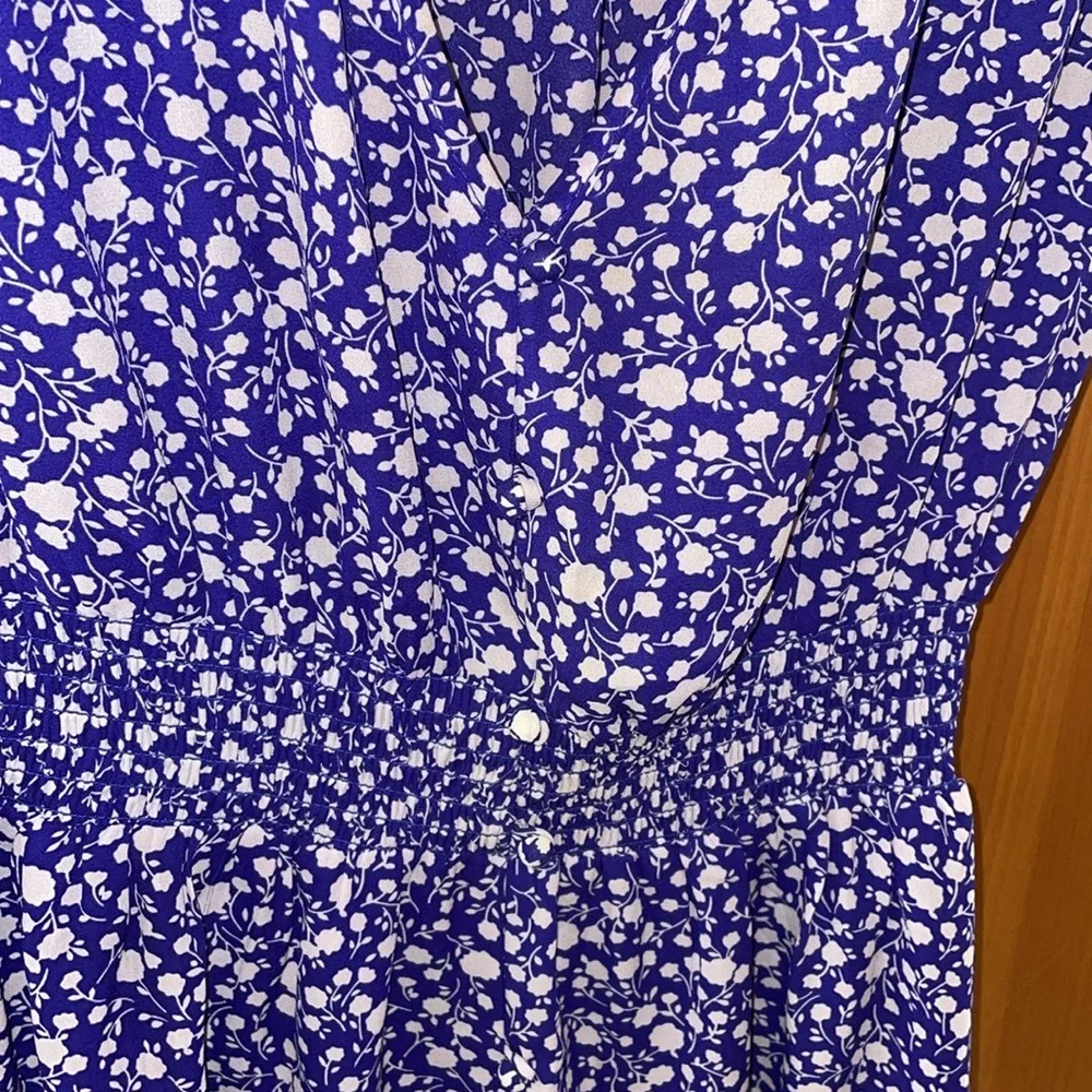 Royal Blue Floral Dress 💙 - Picture 8 of 16